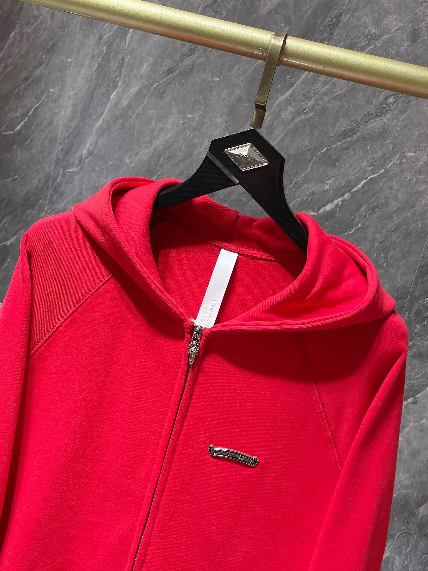 P270 Chrome Hearts Autumn and Winter 2025 counter sync ❤️ Chrome Hearts red U Sailin On zipper sweatshirt Improved customized version 1:1 high-weight high-quality fabric Recommended color: red black Size: S, M, L, XL